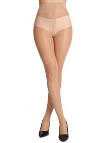 1/3/6 Pairs Women Toeless Pantyhose Tights, 10D Crotch Exposed Toe Transparent Skinny Tights - Suitable For Women Under 60kg - Multicolor - View 9