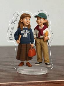 Custom Action Figure Portrait,Personalized Digital Portrait Art,Custom Photo To Cartoon Acrylic Plaque ,Custom Photo To Cartoon Acrylic Keychain ,Customized Name Ornament, Wedding Keepsake, Personalized Keepsake, Anniversary Gift, Perfect Keepsake For Specia. - C-cartoonized Name Accessories - View 3