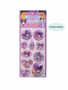 1pc Random Style Decorative Sticker, Shake DIY Creative Water Sticker Pendant, Water-Filled Shaker Sticker For Mobile Phone & Hand Account Decoration - Multicolor - View 7