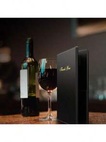 1/2/3/4/5 PCS PU Waterproof Hotel Waiter's Menu Wallet Clip, Gold "Thank You" Guest Bill Clip - Compact Organizer, Patikil Restaurant Bill Clip, Restaurant Checkout Clip, Professional Guest Bill Clip, With Transparent Pocket, Coin Purse And Pen Holder, Waiter's Guest Bill Book, Ideal For Restaurants And Cafes, Suitable For Restaurants, Snack Bars And Bars, Perfect For Aprons, Leather Material.