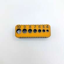 Precision Drill Guide - Heavy-Duty Plastic Drill Bit Guide With Metric Scale And Numbered Holes, Suitable For Wood & Drywall - Compatible With 4-10mm Drill Bits