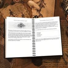 [Magick Handbook] Spiritual Growth Book With Ritual Oil Recipe And Spellbook | Magick Handbook For Witch And Pagan Practices, Clearing Negative Energies Using Pinecones, Crystals - 112-Page English Coil Book - A - View 4
