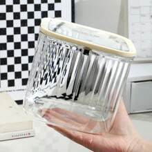 Storage Box With Transparent Pop-Up Lid - Waterproof Storage Box, Suitable For Capsules And Detergents | Can Be Used For Outdoor Camping, Bathroom, Kitchen, Bedroom, Office Supplies, Dorm Essentials, Travel Essentials, Cosmetics Storage - Multicolor - View 4