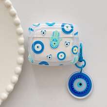 Blue Eye Design Bluetooth Earphone Case Compatible With Apple 4, Pro 3/Pro 2/Pro (Earphones Not Included) - Blue - View 14