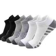 15双装男士时尚高品质低帮踝袜，圆领，网眼透气，多功能休闲男士船袜 - 彩色 - 查看 6