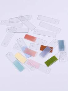50pcs/Pack Transparent Nail Polish Color Card, Nail Polish Gel Display Card Template, Acrylic Nail Art Sample Rack, Color Palette, Nail Sticker Display Stand, Manicure Accessories, Nail Supplies - Clear - View 9