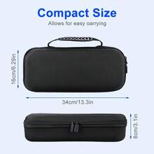 P5 Portal掌上游戏机便携包，EVA拉链硬壳保护套，防尘耐磨，适用于PlayStation Portal掌机 - 黑色 - 查看 10