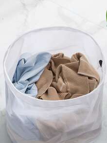 3pcs Laundry Mesh Bags, Durable Washing Machine Laundry Bags, Large Travel Laundry Bags With Drawstring, Suitable For Washing Shirts, Underwear, Bras, Socks, Etc. - Multicolor - View 5