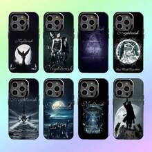 Funda de teléfono Rock Band N- Lanternlight para 17, 16, 15, 14, 13, 12, 11 Plus, Pro Max, funda de teléfono colorida con parte trasera plateada - z8 - Ver 3