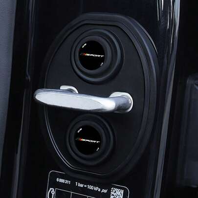 4pcs/Set Black Car Door Lock Cover For Audi For BMW For VW