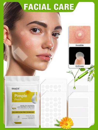 390 pièces Combo Pack de patchs anti-boutons, doux et non irritants, en matériau hydrocollö̈de, convient pour le dos, les mains, confortable et respirant