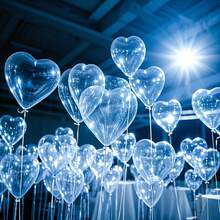10/30/50个/套 10英寸透明心形气球，适用于情人节、婚礼、求婚、生日、开业、家居装饰、气球装饰、气球派对、摄影道具、摄影背景等场合。 - 透明愛心氣球 - 查看 2
