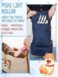 20/5/4/3/2/1 Pcs Mini Lint Rollers, Suitable For Pet Hair And Clothes, Travel Size, Lint Roller For Clothes, Lint Remover, Sticky Lint Brush For Travel, Gift Bags, Furniture, Car Seats, Etc. - Multicolor - View 8