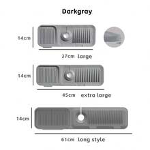 1pc Faucet Drip Mat - Dish Soap Sponge Holder Tray - Kitchen Sink Accessories Small Tool Bathroom Countertop Drying Mat Anti-Splash Board