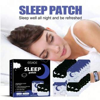 Sleep Aid Patches, Sleep Mask, Relieve Stress And Anxiety, Improve Insomnia, Relax The Brain, Patches, Personal Use, Adult Sleep Aid Patch, Strong Effect, Suitable For Office Workers, Students, And Insomniacs, Mask