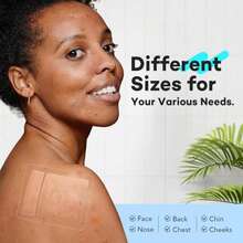 104pcs Acne Pimple Patch Variety Pack, Suitable For Back, Face, Abdomen And Body, Gentle And Non-Irritating, Hydrocolloid Material With Tea Tree Oil Extract - Multicolor - View 9