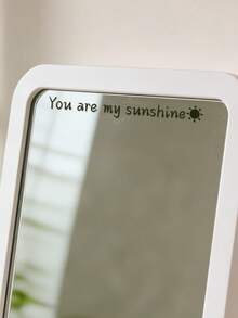 1pc "You Are My Sunshine" PVC Seamless Residue-Free Decal: Full Of Sunshine & Positive Energy, Suitable For Mirrors, Car Windows, Side Mirrors & Walls.Premium PVC Material, Durable & Smooth, No Sticky Residue After Removal.Edge-Free Design For Sleek Adhesion, Perfectly Fits Curved & Flat Surfaces.Infuse Daily Life With Bright Warmth & "Sunshine Guides The Way