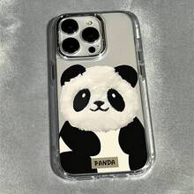 Funda de teléfono linda 1pc Marco de foto con temática de panda Funda de teléfono suave compatible con iPhone 17 16 15 14 13 12 11 Pro Max AIR 14 15 16E Plus XS XR X 8 7 SE 2020. Tu teléfono también merece un pequeño regalo. - 1 pieza - Ver 6