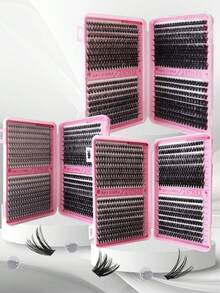 640 Stück individuelle Wimpernverlängerungen, 10D + 20D + 30D + 40D / 30D + 40D + 50D + 60D / 50D + 60D + 80D + 100D DIY Set, 640 individuelle Wimpernverlängerungen, großes Set mit verlängerter Länge, multifunktionale gemischte Wimpernverlängerungen, 8 Dichteopionen verfügbar. Die Wimpernverlängerungen sind geeignet für den täglichen Gebrauch, Hochzeiten, Dates, Partys, Musikfestivals, Halloween und andere Anlässe. - D - Übersicht 6