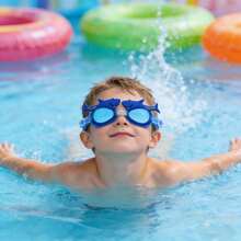 Kids Cartoon Transparent Large Frame Swimming Goggles, Summer Swimming Pool Beach Surfing Water Swimming Goggles/Glasses, Suitable For Boys And Girls - Multicolor - View 6