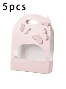 1pc/3pcs/5pcs, Multiple Colors Available, Suitable For Mother's Day, Valentine's Day, Wedding, Teacher's Day, Etc., Hand-Held Flower Box, Paper Bowknot Box, Flower Bag, Fresh Flower Gift Box - Gift Box - View 22