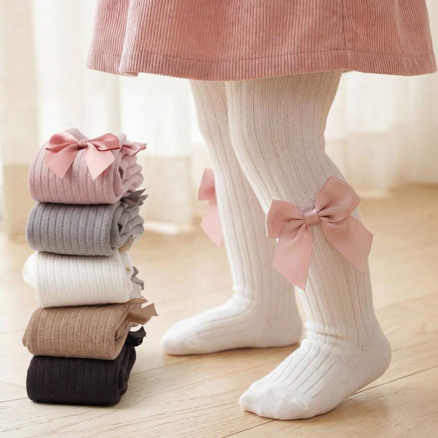 1件装女童休闲不透明紧身裤，春秋季修身打底裤