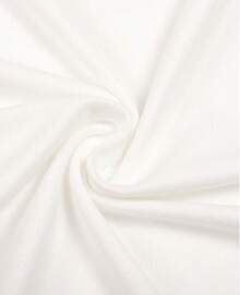 BAFE Camiseta de manga corta con eslogan y patrón de cruz para hombres - Blanco - Ver 5