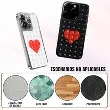 2PCS Soporte Desmontable de Silicona con Doble Cara para Celular, Ventosas para Celular, Soporte Teléfono con Ventosa, Sujeción para Selfies y Videos - Compatible con y Android(Rosa)(Blanco y Negro) - Multicolor - Ver 6
