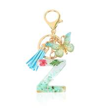 1pc Handmade Crystal Resin Butterfly & Letter Keychain, Tassel Keyring, Small Gift For Wedding, Birthday, Baby Shower, Travel Souvenir, Graduation, Housewarming, Party (5 Styles Available) - Multicolor - View 17
