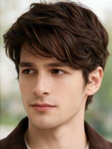 10 Inch Fashion Wig, Comfortable To Wear, Suitable For All Men's Daily Attire - Multicolor - View 2