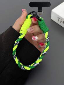 时尚编织手机挂绳，通用手机壳带可调节肩带，适合送给母亲、家人、朋友、生日、节日的女士礼物，手机挂饰，手机链 - 彩色 - 查看 32