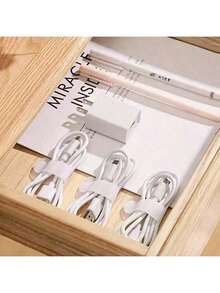 20条尼龙自粘式扎带，白色环形，方便整理电源线，灵活多用途，适用于家庭和办公室，可固定电线，方便整理和管理电缆，可重复使用的背胶环形扎带，适合家庭和办公室使用。 - 彩色 - 查看 9