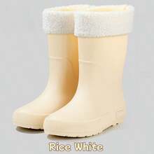 1 Paar modische Gummischuhe rutschfest, warm, leicht wasserdicht, neue Regenstiefel für Frauen und Männer, Pflaumenfarbe für die Regenzeit, abnehmbare Abdeckung leicht zu reinigen, Frühling Sommer Auswahl, Brautjungferngeschenke, Zimmer, Schlafzimmerdekoration, Strand, Reisen, für Männer, für Frauen, Urlaub, Frauentag, Reiseaccessoires, Hochzeitsgeschenke, Y2K, Schlafzimmer, Autoaccessoires für Frauen, Küchendekoration, süße Sachen - Verschiedenfarbig - Übersicht 12