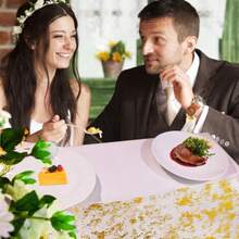 2 Pcs de Camino de Mesa Dorado Camino de Mesa Metálico con Lentejuelas Brillantes y Malla Fina Rollo 11"x108" Decoraciones de Mesa para Eventos Bodas Fiestas de Cumpleaños y Navidad. - Oro - Ver 7