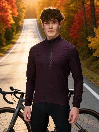 HISERWA Unisex Cycling Windbreaker Jacket - Breathable Windproof Dual Zipper Design, Windproof And Water-Resistant, Suitable For Mountain Biking, Cycling Apparel | Zip-Up Jacket | Durable Fabric