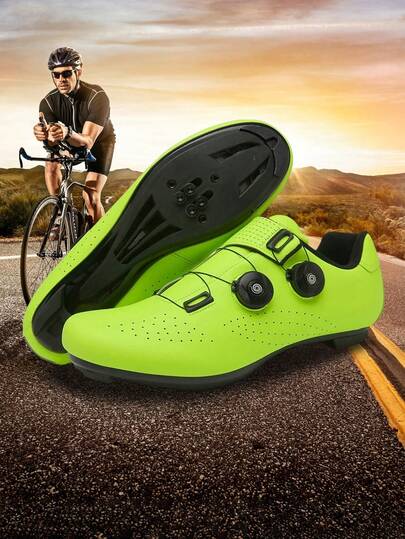 New Professional Cycling Shoes, Wear-Resistant Nylon+TPU Sole For Men And Women, Suitable For All Seasons. Durable Nylon+TPU Sole, Made Of Microfiber Material, With Good Breathability, Convenient And Fast Rotation Lock Buckle Rubber Sole, Lightweight And Shock-Absorbing Sole, Lightweight And Fashionable Outdoor Walking Bicycle Shoes