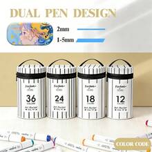 120 Colors Acrylic Marker Pen Set, Quick Dry & Waterproof, Ideal For Painting, Illustration, Crafts, Coloring Books, DIY Projects On Paper, Fabric, Wood, Stone, Plastic, Glass, Ceramic, Pumpkin, Metal And More, Perfect Gift For Easter, Thanksgiving, Halloween, Christmas