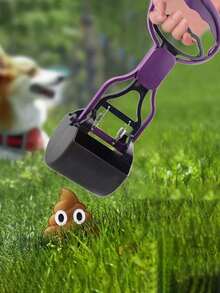 1pc Multi-Color Pet Poop Scoop, Pet Cleaning Tool, Portable Dog Waste Picker, Clip-On Design, Battery-Free, Plastic Material, Essential For Pet Waste Management, Must-Have For Walking Dogs - Multicolor - View 12