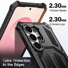 N52 Honeycomb Magnetic Adsorption/Titanium Alloy Bracket, Triple Shield Professional Military-Grade Anti-Drop Protection, Compatible With Phone Models SXS26ULTRA/S25/S24FE, Phone17proma/16/15/14/13/12 - Black - View 5