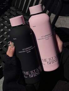 1 件高品质保温水瓶，大容量便携式运动户外不锈钢杯 - 彩色 - 查看 11