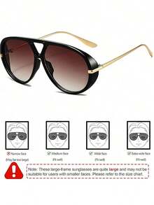 SeeBand Okulary przeciwsłoneczne typu Aviator unisex, okrągłe okulary przeciwsłoneczne retro oversize, okulary przeciwsłoneczne retro shield, damskie okulary przeciwsłoneczne z dużą oprawką, modne okulary przeciwsłoneczne w stylu europejskim i amerykańskim, akcesoria do podróży na świeżym powietrzu i do stylu ulicznego, modne okulary przeciwsłoneczne damskie, damskie okulary przeciwsłoneczne, strój jesienno-zimowy, akcesoria plażowe, styl retro Y2K basic, casualowy styl biznesowy, letnie wakacje na plaży, prezent na podróż na świeżym powietrzu - Wielokolorowe - Zobacz 28