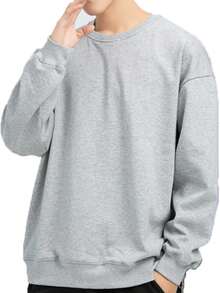 Sudadera con capucha para hombre,ropa urbana vintage americana de temporada primavera/otoño: prenda exterior informal para estudiantes, versátil, oversize, atrevida y elegante. - Gris - Ver 3