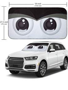 Foldable Car Windshield Sun Shade, Innovative Upgraded No-Glare Technology For Maximum Coverage In 2026, Keeps Your Car Cool, Essential Car Accessory, Small Size (59.06 Inches X 27.5 Inches) - A - View 6