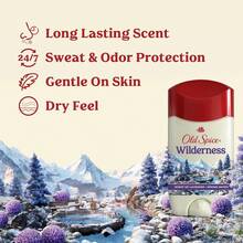 Old Spice Dry Feel Antiperspirant Deodorant For Men, 24/7 Fresh, 24/7 Sweat & Odor Protection, Gentle On Skin With Skin Conditioners, Wilderness With Lavender + Spring Water Scent, 2.6 Oz (Pack Of 2), Holiday Essentials, New Year Fresh Start - 薰衣草與泉水交融的荒野 - 查看 2