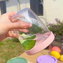 Double Layer Draining Salad Cup - Fruit Food Storage Containers - Beverage Cleaning Box - NAM GIỚI - Xem 4