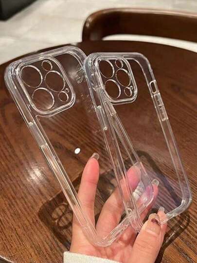 2个透明底座科技时尚彩色穿孔纯色简约防震加厚手机保护壳，兼容 17/17 Pro/17 Pro Max、16/16 Pro Max、15 XR/7/8、15 Pro Max、12 Pro Max、13 Pro Max、14 Pro Max、13、14、11、12P、14P、11P、XS、XR、7/8P、7/8 GES2，适用于A13 4G、A22、A21S、A51 4G、A52、S22 Ultra、A33 5G，适用于Redmi 10、Redmi Note 11 4G、Redmi 11 Lite、A53 TPU、A14、A23、S23 Ultra、S24、A14、A15、S23、A73。 A15、A34、红米手机壳