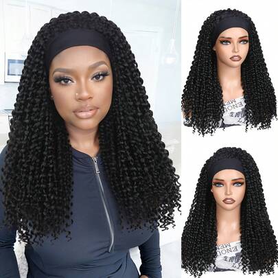 GCE21170 Synthetic Curly Wig With Elastic Headband