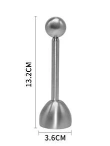 1个不锈钢蛋壳切割器，银色鸡蛋盖刀，厨房用品 - 彩色 - 查看 6