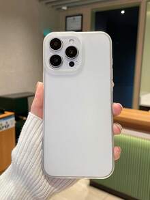 Matte Frosted Transparent Phone Case, Minimalist & Fashionable Protective Cover Compatible With Iphone 16, 11, Galaxy, 16 Pro Max, 13, Phones, Compatible With Iphone 11, 12, 13, 14, 16, 15, 7, XS, 16 Plus, 16 Pro Max - White - View 7