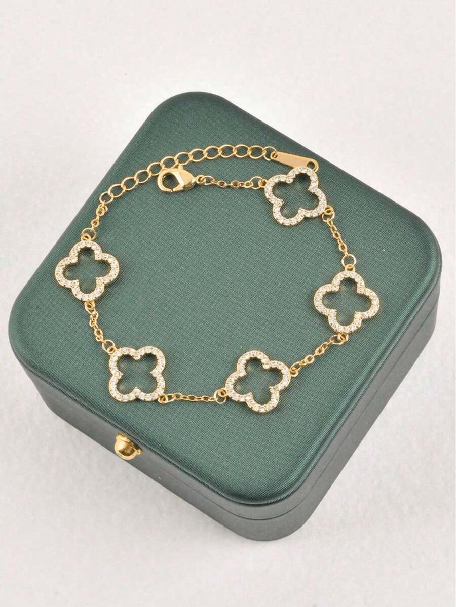 1pc Elegant Blue Butterfly Bracelet, Unique High-End Design With Delicate Pendant - 淺藍色 - 查看 1